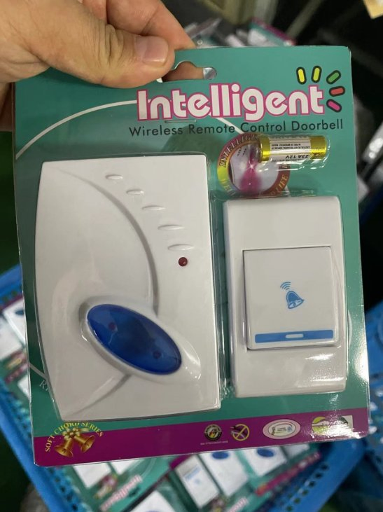 Stylish Wireless Doorbell with Rechargeable Battery for Home