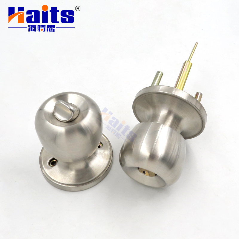 Stainless Steel Door Handle Cylinder Lock Ball Shaped Knob Spherical Door Locks