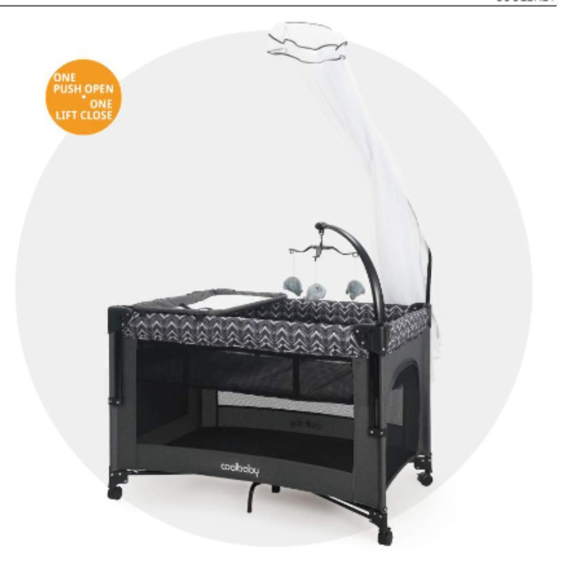 Manufacturer Multi-Purpose 5 in 1 Modern Foldable Baby Crib