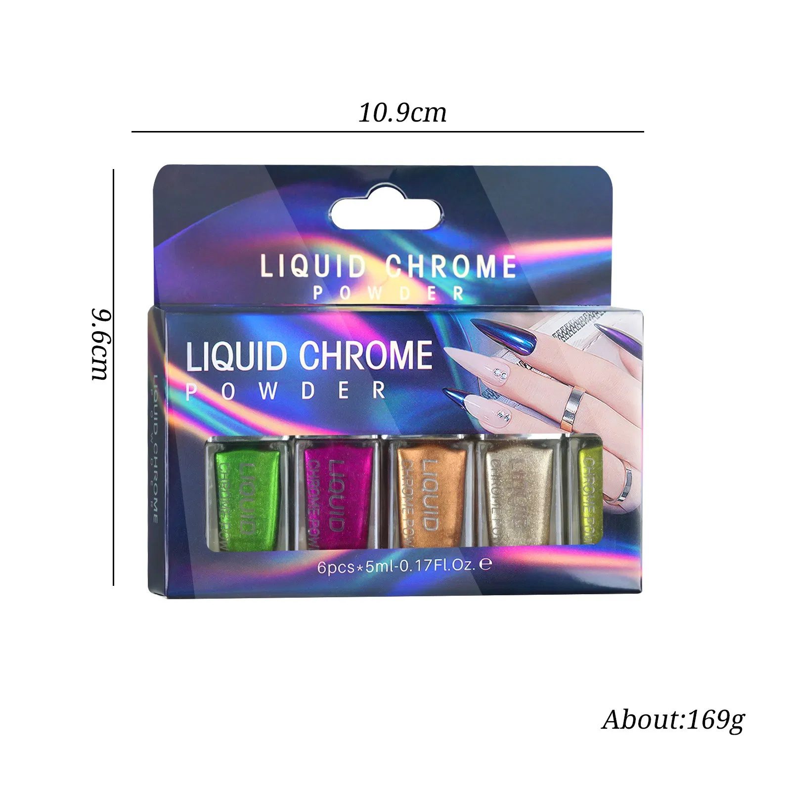 New Amazon Manicure Liquid MCB Laser Magic Mirror Powder Chrome Liquid Magic Art Nail Liquid Set