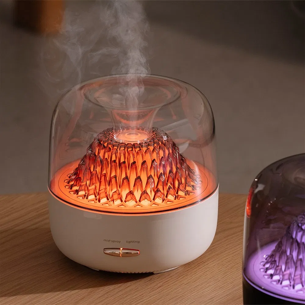 Home Hotel Colorful Light Essential Oil Air Humidifier 200ml Ultrasonic Aroma Diffusers with 2 Mist Mode