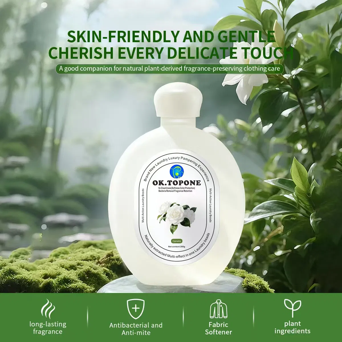 Premium Ok. Topone Fragrance Laundry Detergent for Fresh, Clean Clothes