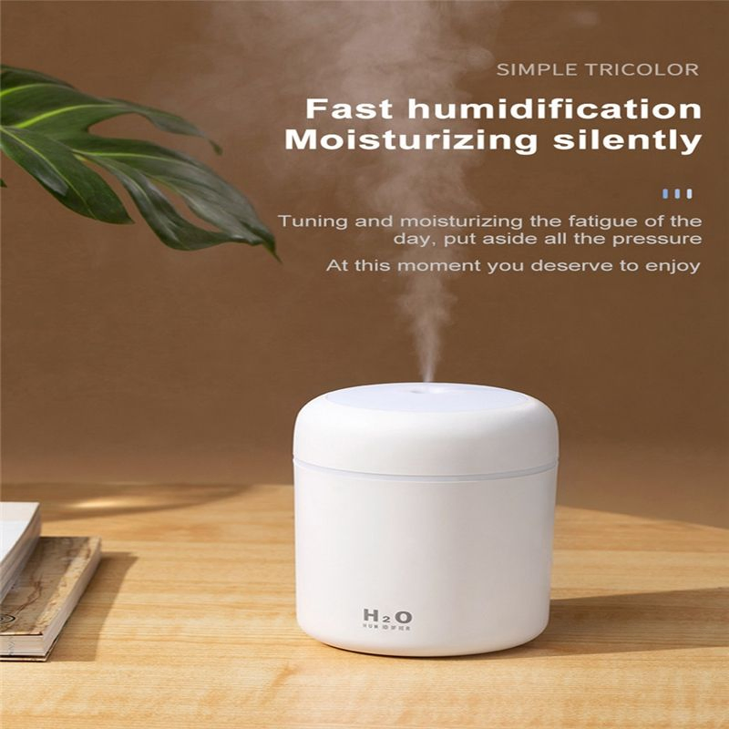 USB Humidifier H2O Portable Desktop Office Car Mini LED Light Small H2O Diffuser Humidifiers for Bedroom