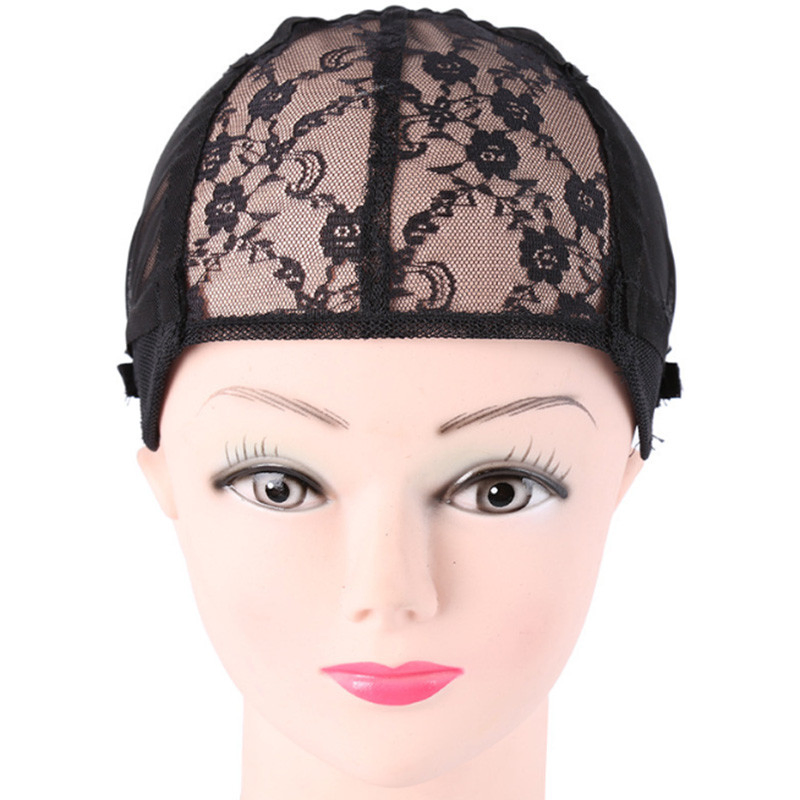 Lace Wig Cap for Making Wigs with Adjustable Straps Waving Cap Elastic Band for Wigs