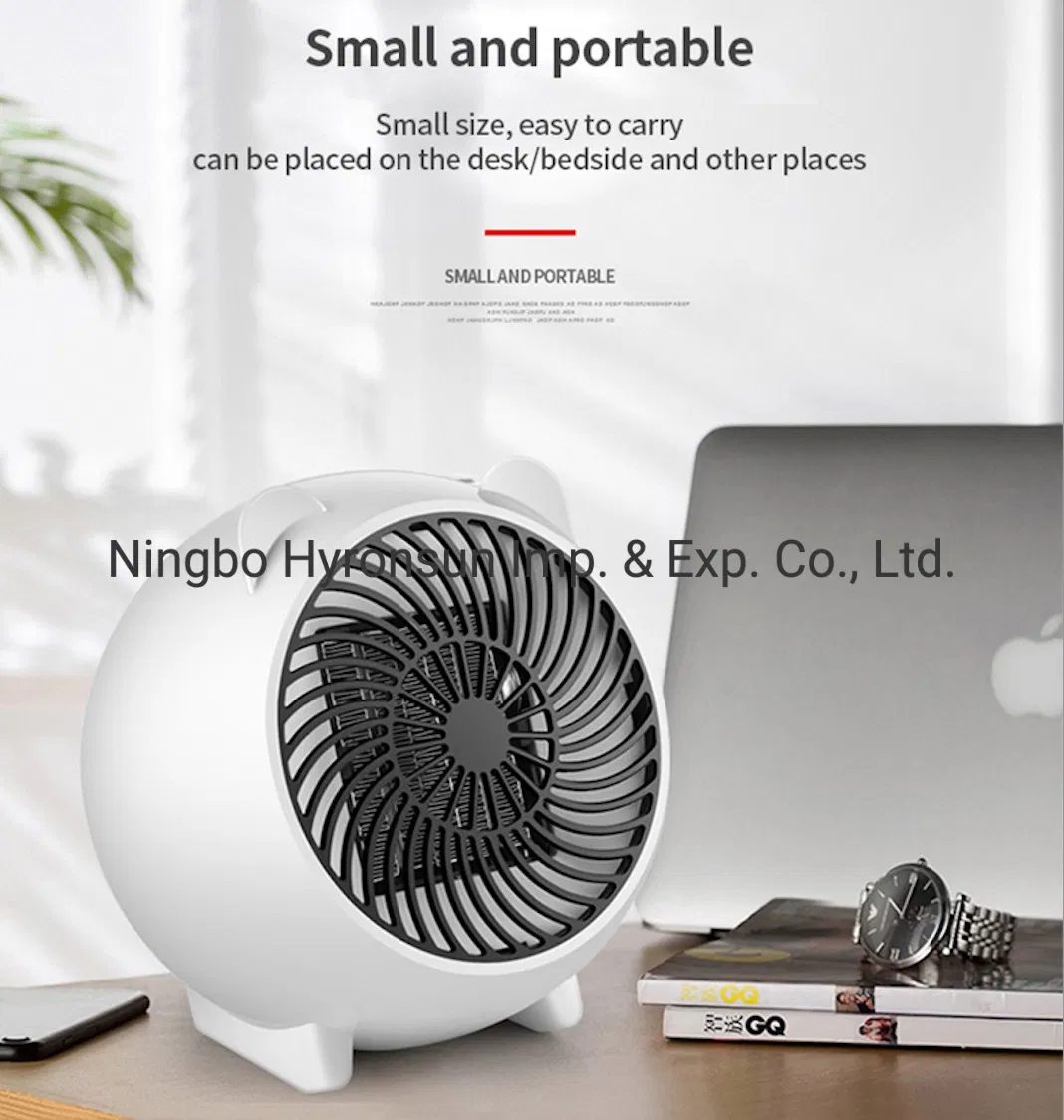 500W Smart Portable Winter Warmer Home Office Electric Fan Heater