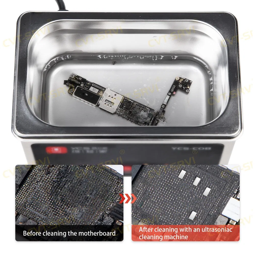 Ycs Custom Digital Ultrasonic Cleaning Machine for Cell Phone Repair Shops and Small Parts Cleaner Pbc