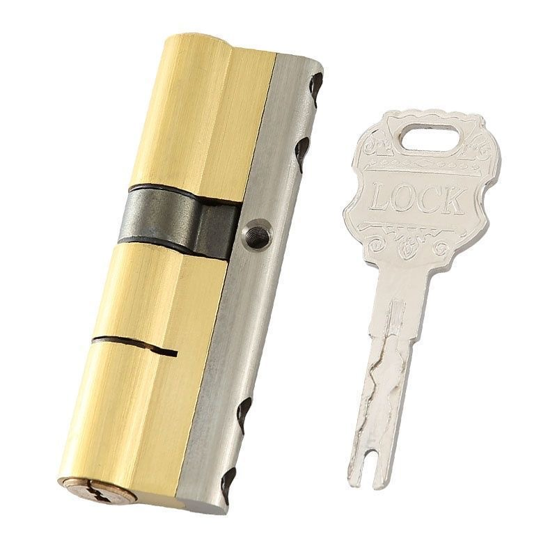 High Security Double Pins Pure Copper Door Lock Key Cylinder with Snake Keys