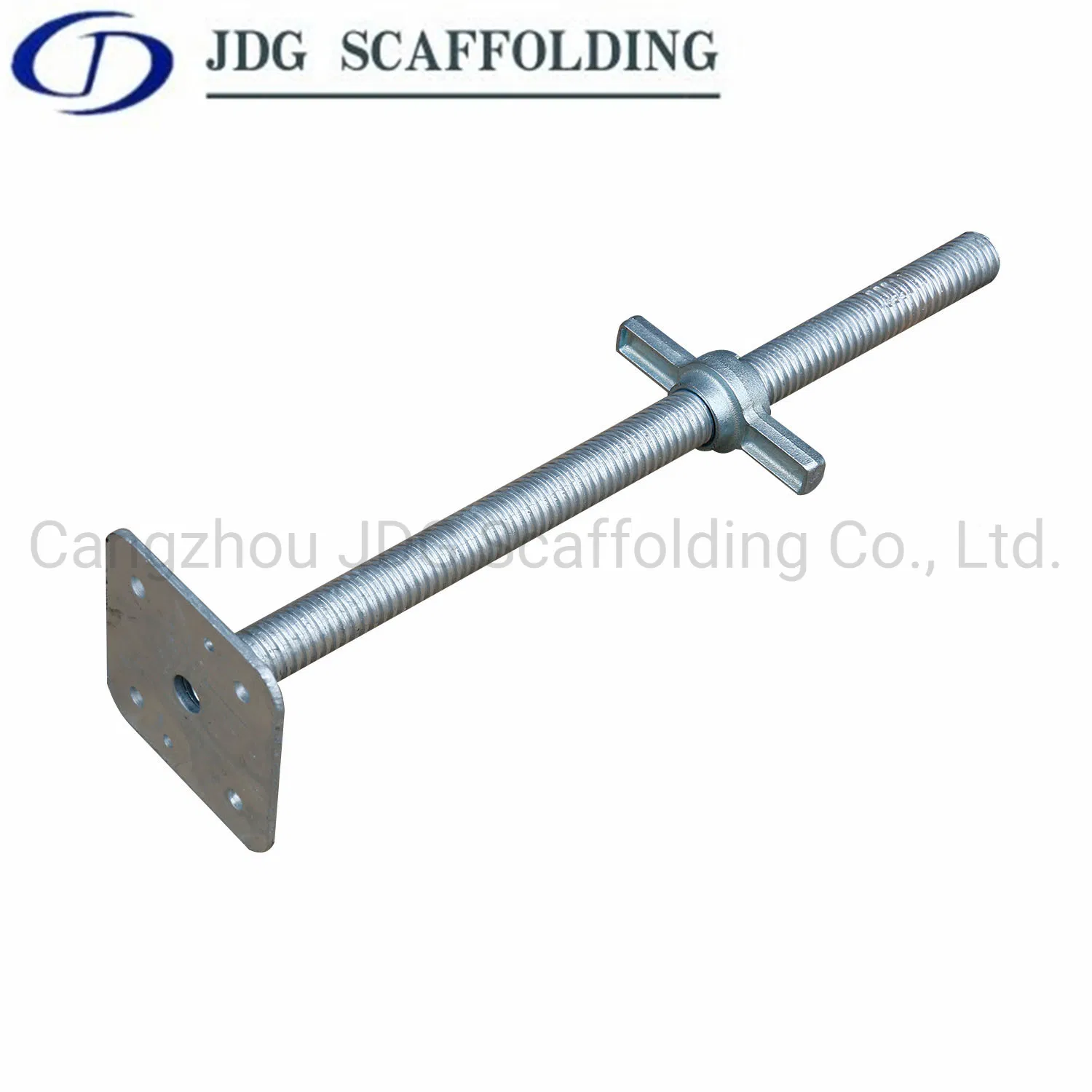 Galvanized Adjustable Base Jack for Scaffold and Construction