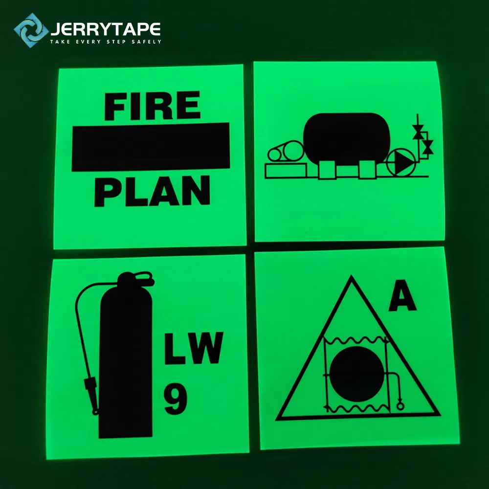Imo Maritime Luminous Markings, Marine Luminous Stickers, Lifesaving and Firefighting Fluorescent Tags, Light Storage Signs