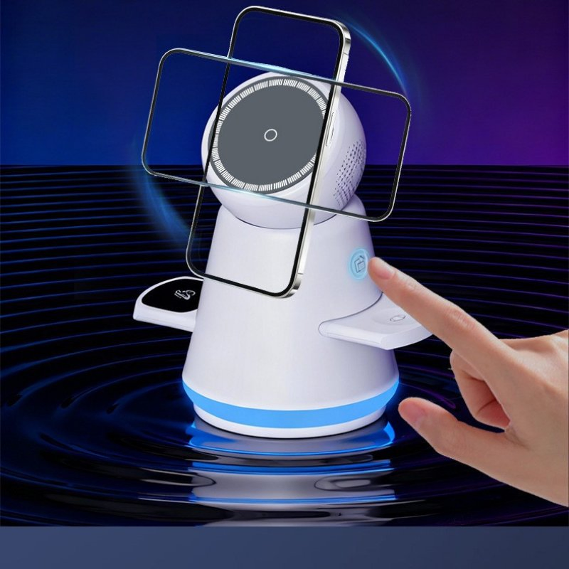 Многофункциональная беспроводная зарядка для телефона и часов