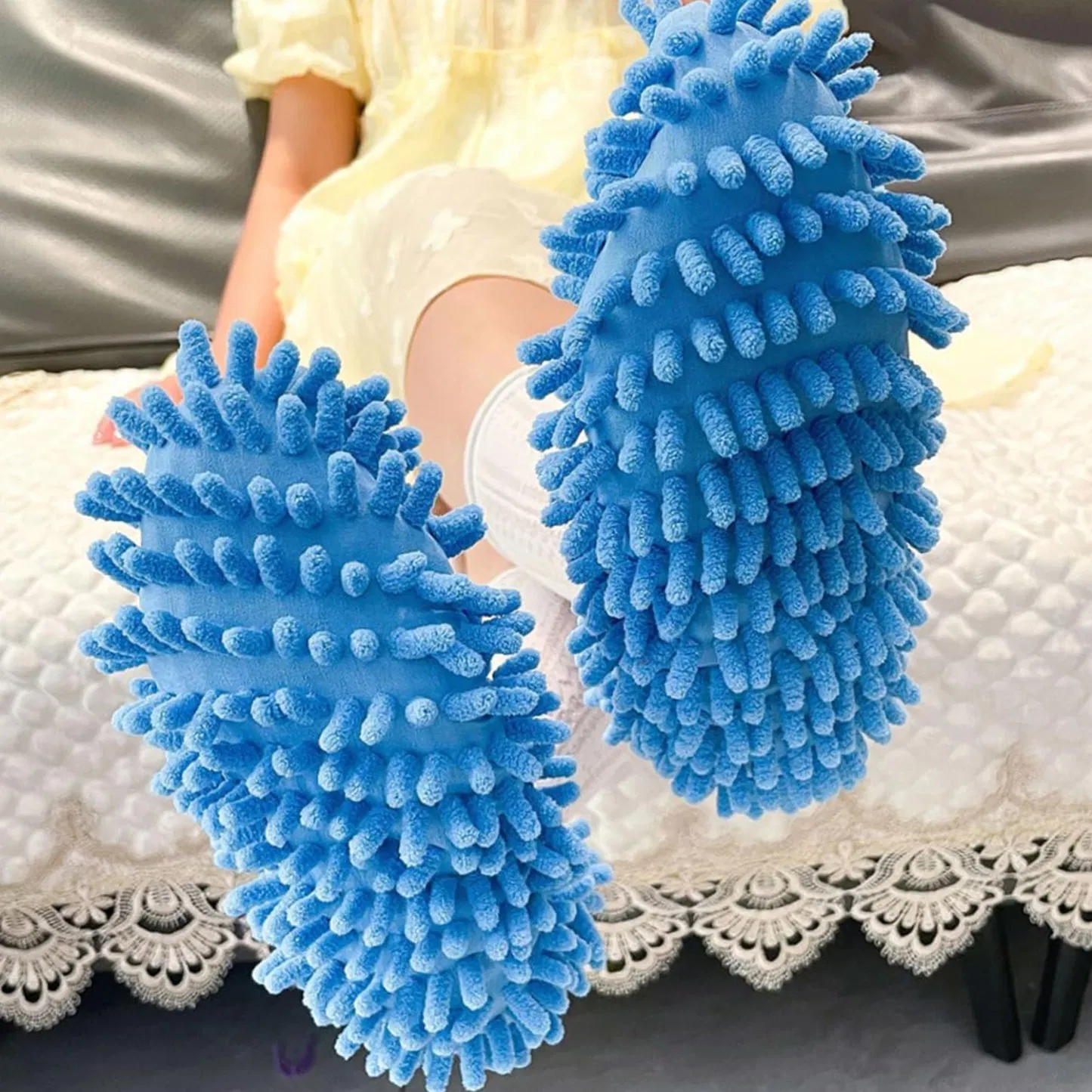 Microfiber Foot Socks Floor Cleaning Shoes Cover