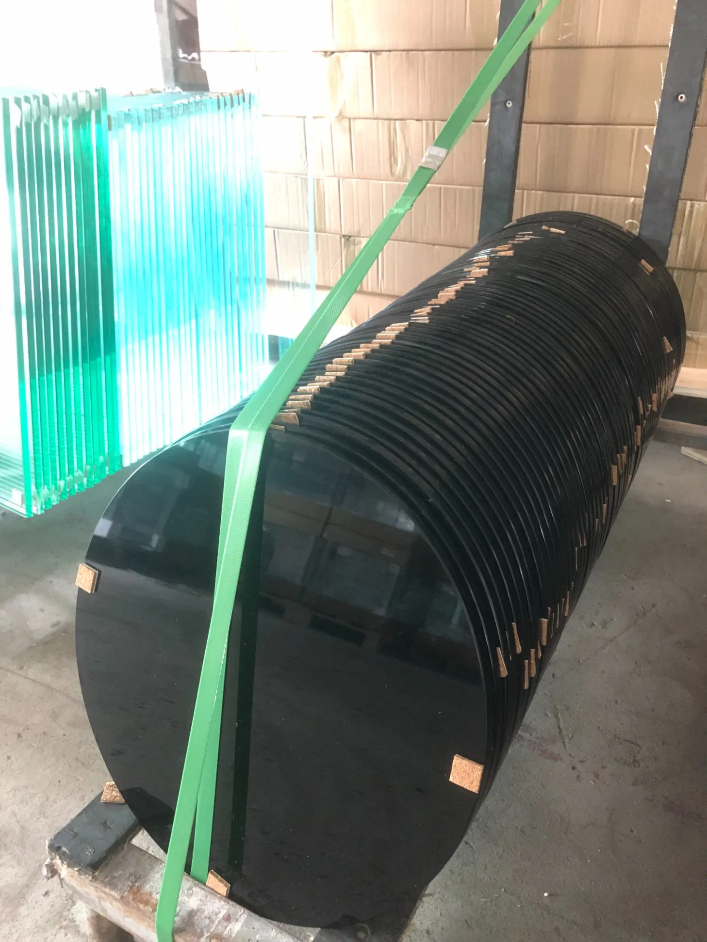 Custom 8mm10mm Transparent Black Transparent Tempered Glass Toughened Black Glass