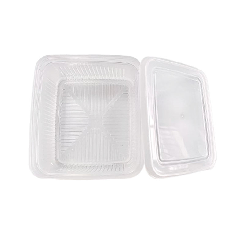 1.1L Stackable Crisper Refrigerator Organizer Bin Transparent Plastic Food Storage Containers