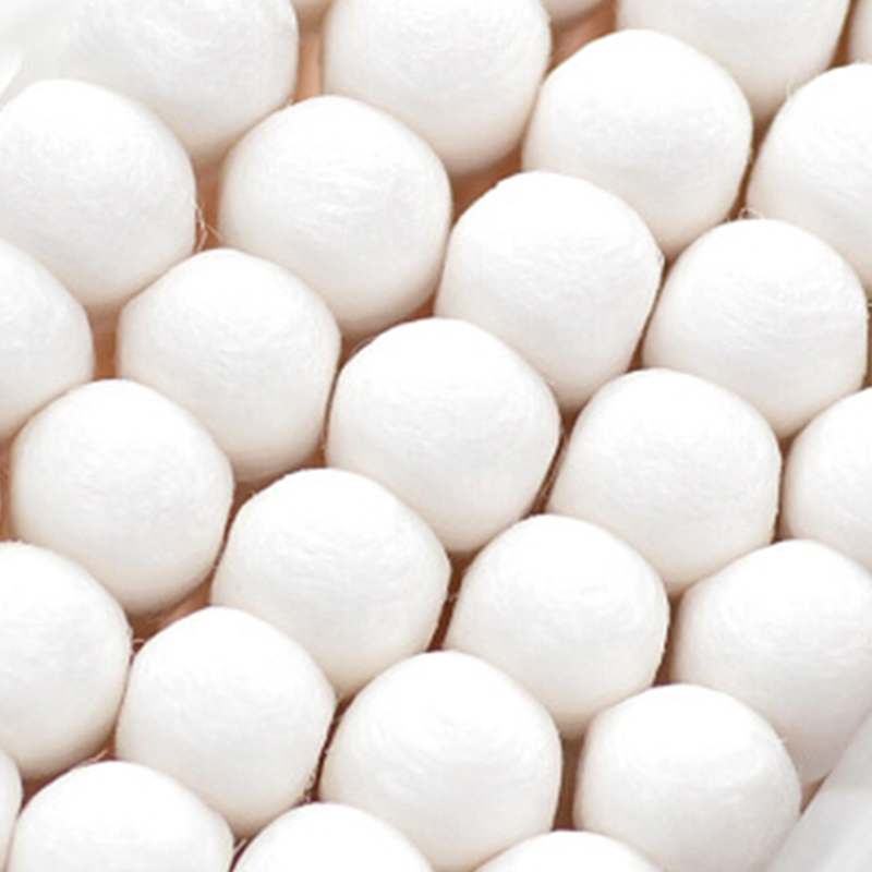 Eco-Friendly 100 PCS Bamboo Stick Cotton Swabs with Zipper Bag