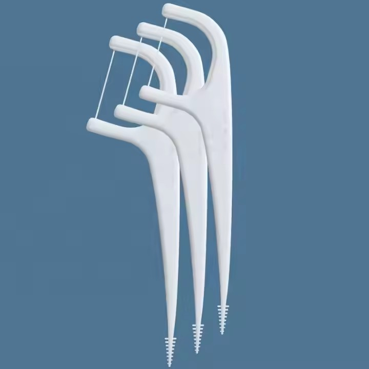 Wholesale High Quality 50PCS Flosser in Box Custom Toothpick Dental Floss Pick