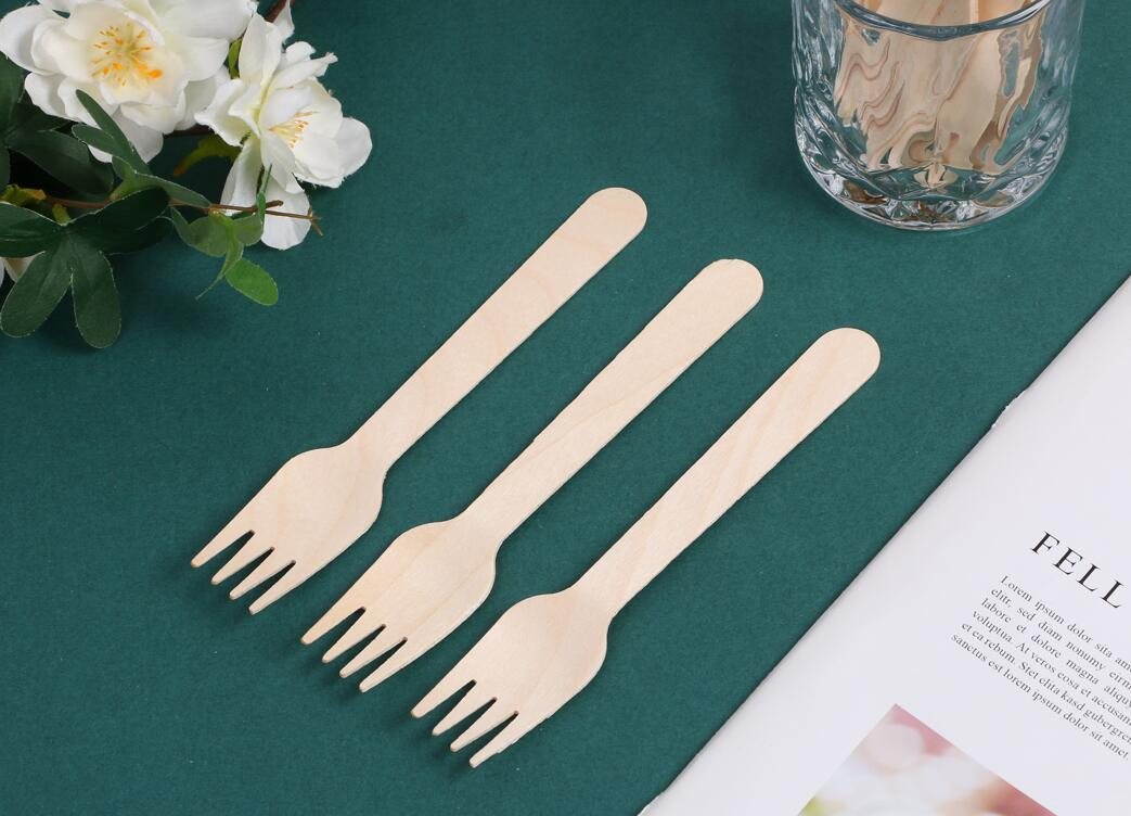 Best Disposable Bamboo Kitchen Cutlery Sets Fork and Knife