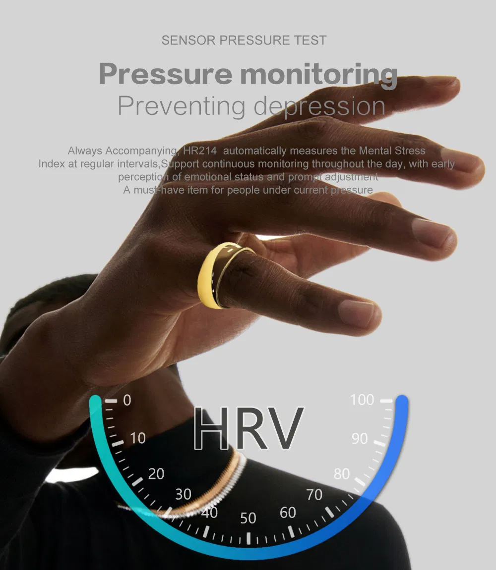 Умное кольцо для здоровья с зарядкой от солнца и Bluetooth