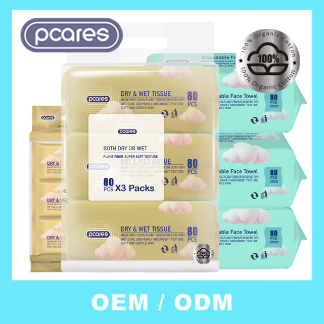OEM Soft Disposable Face Towel Makeup Remover Clean Facial Towel Salon SPA Viscose Tissue Customize Comfortable Skin Clean Towel