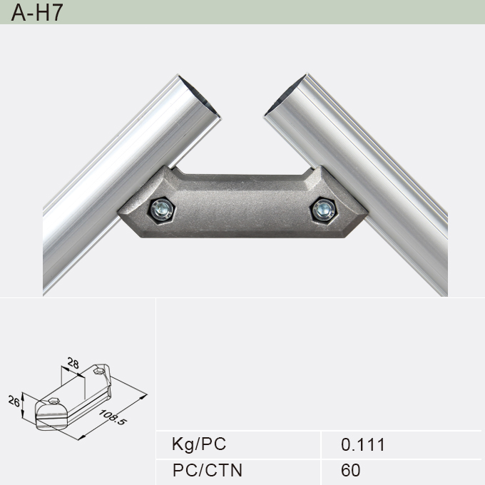 360-Degree Aluminum Flexible Pipe and Joint Racking System (A-H6)