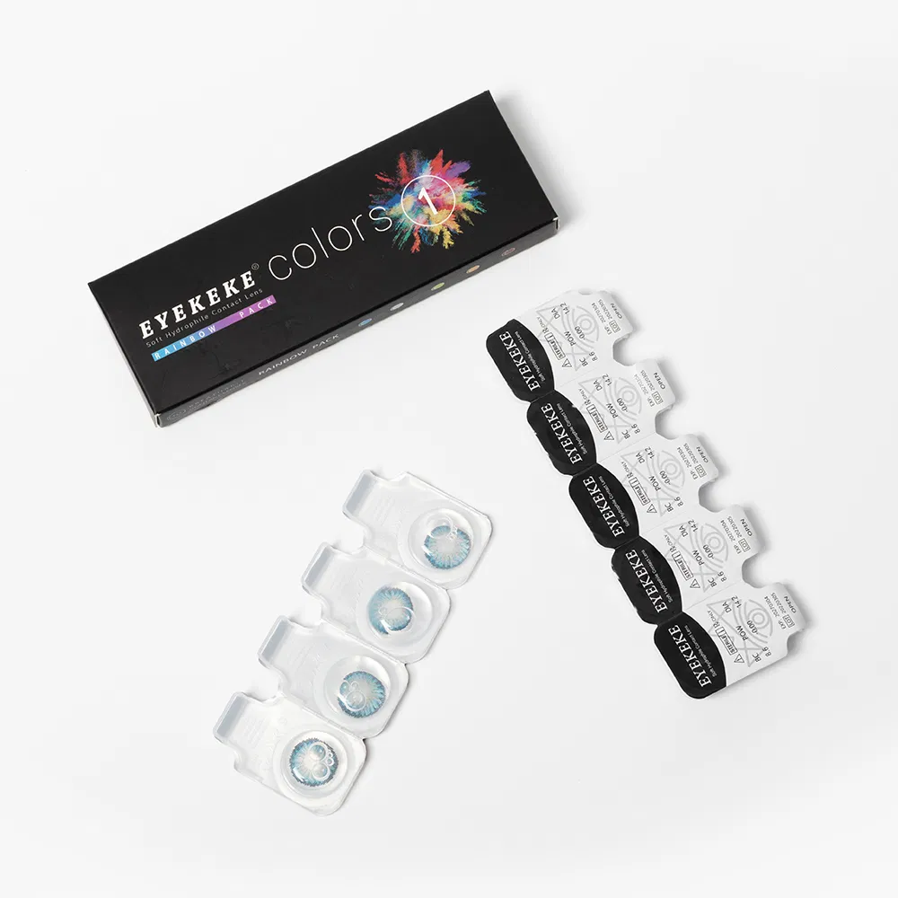 Can OEM Customized Logo Packaging Comic Eye Black Daily Use Colored Contact Lenses for Eyes