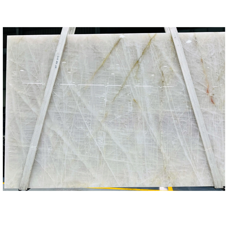 2cm Bianco Cristallo Quartzite Polished Slabs