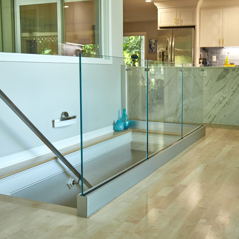 High Quality Modern 304 316 Stainless Steel Glass Railing, Good Price Custom Frameless Glass Railing