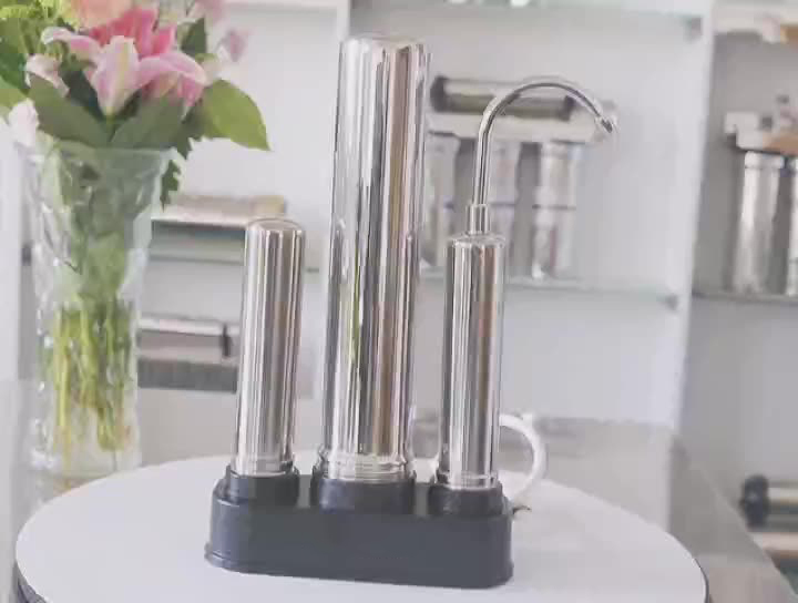 3 Stages Desktop Ceramics Water Purifier Without Electricity