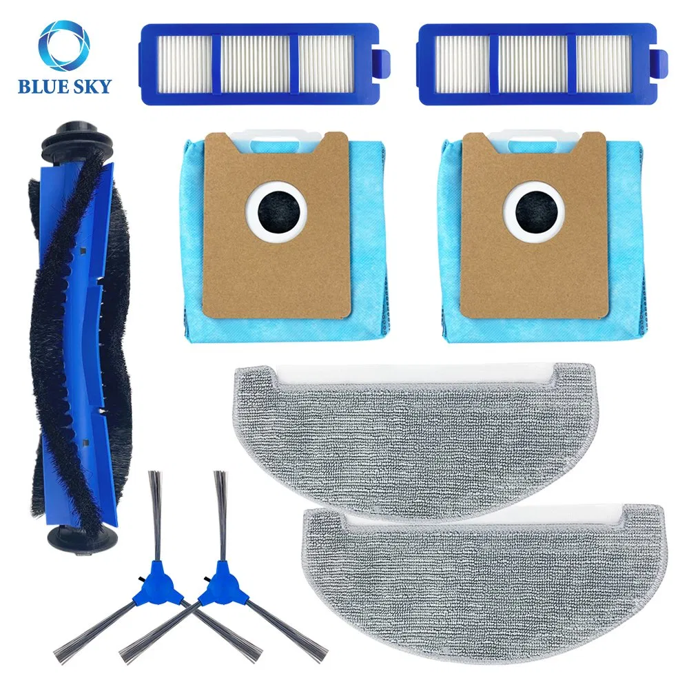 Replacement Kit for Eufy Robovac G40+ /G40 Hybrid /G40 Hybrid+ Robot Vacuum Cleaner Main Brush Side Brush Dust Bag HEPA Filter