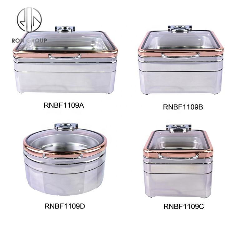 Elegant Silver Custom Steamer with Glass Cover for Catering