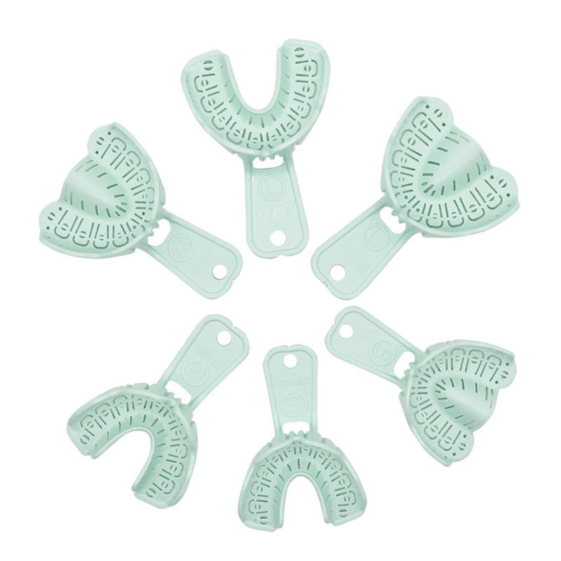 Disposable Plastic Dental Implant Impression Tray Kit Rim Locks with L/M/S Size