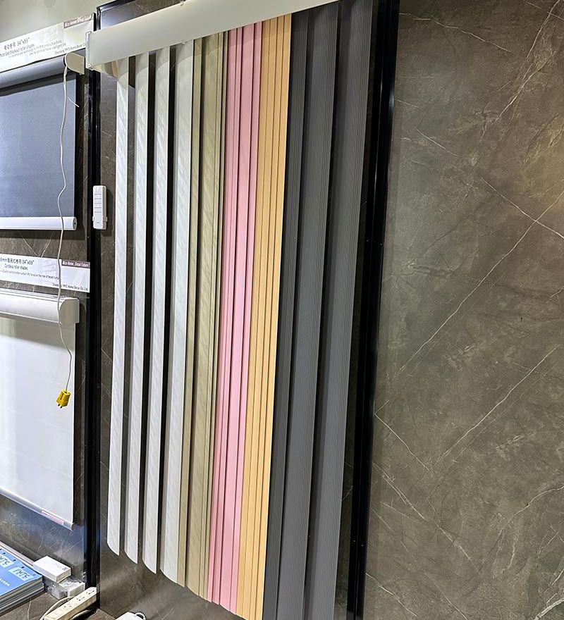 Wholesale Finished 3.5" PVC Vertical Blinds Customized French Window Blinds