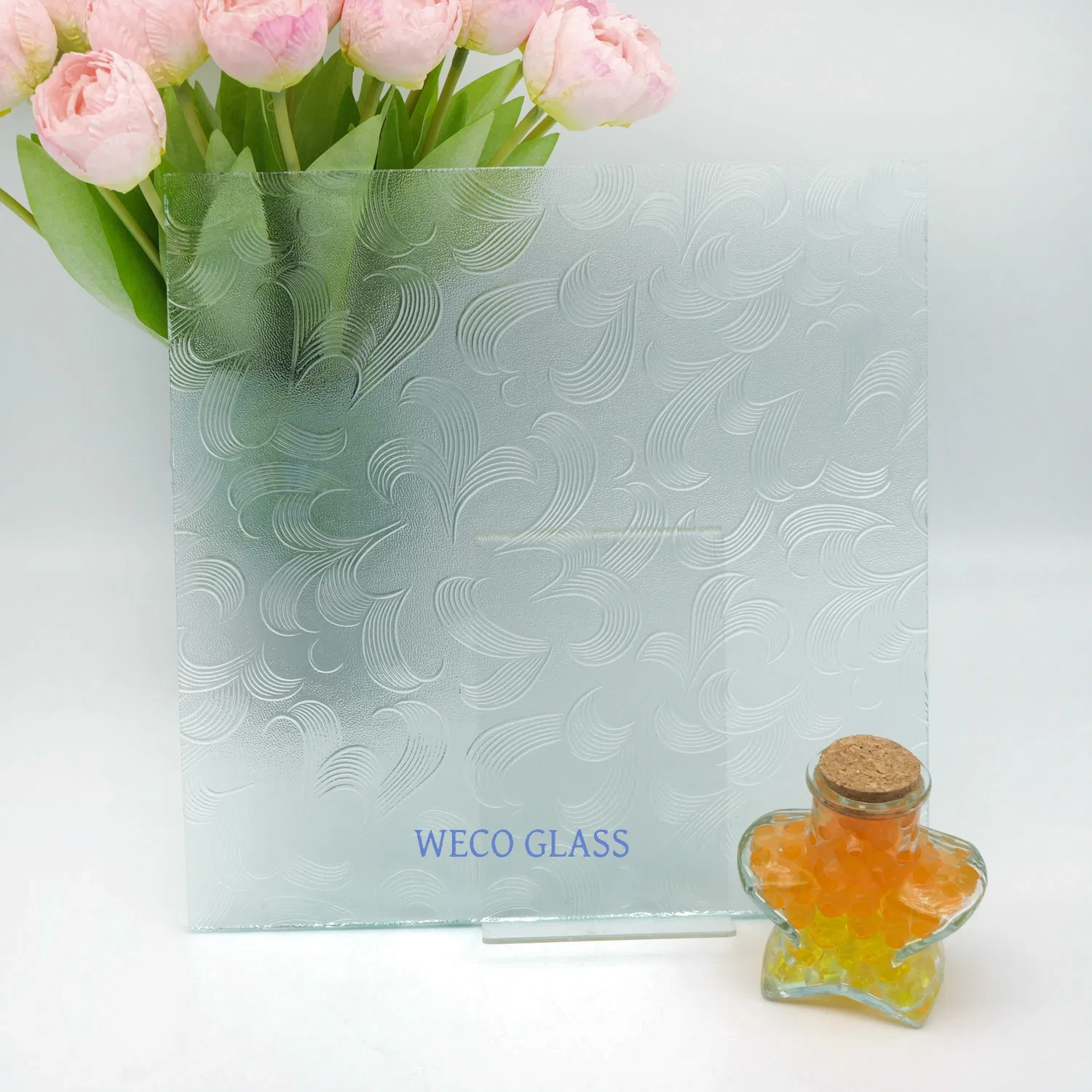 5mm Thickness Excellent Grade Durable Design Decorative Clear Pattern Glass Figured Glass