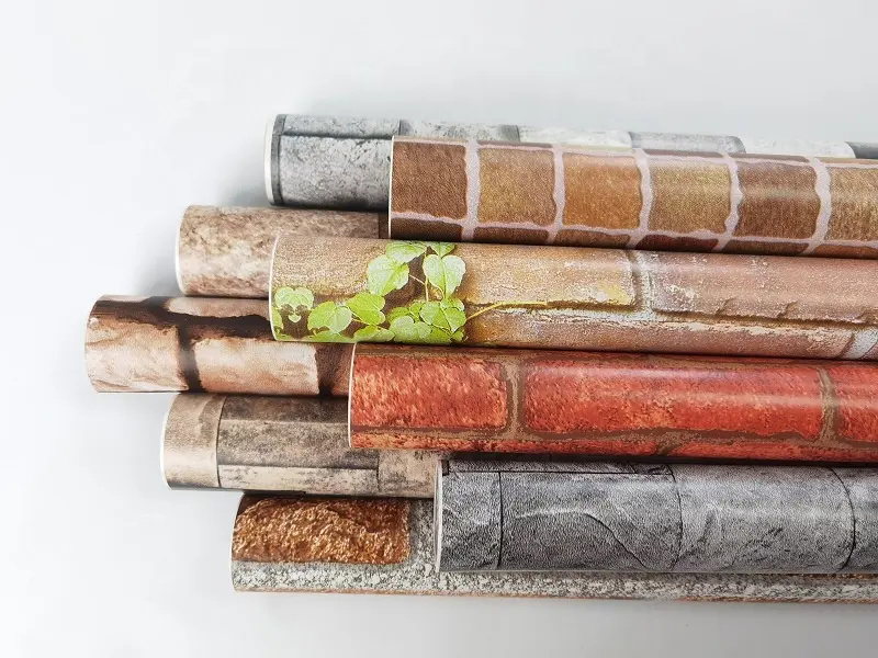Self Adhesive Wallpaper 3D Wallpaper Stone Peel and Stick Wallpaper