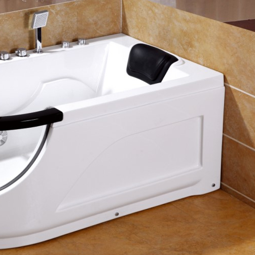 Угловая акриловая ванна с гидромассажем