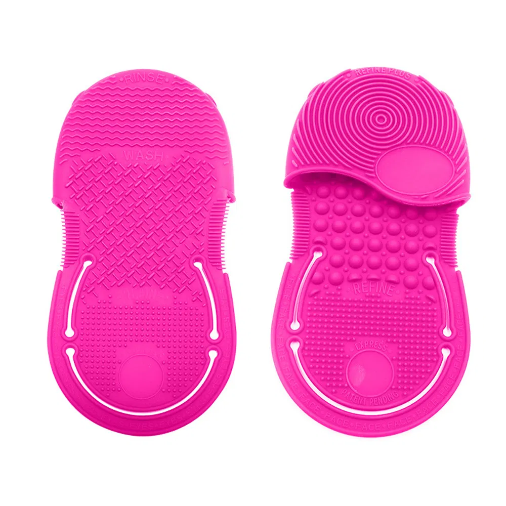 Makeup Brush Cleaner Pad Double Sided Silicone Cosmetics Brush Pad