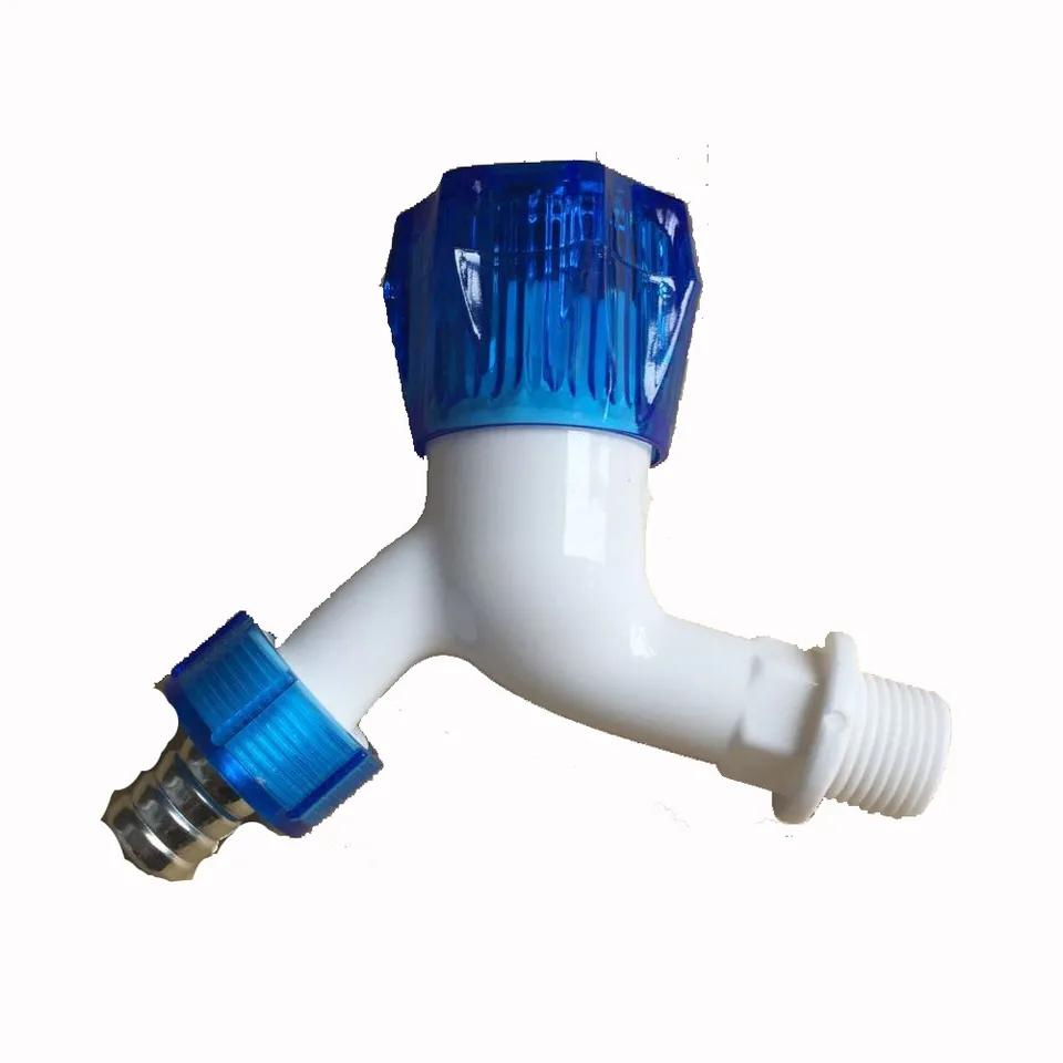 Made in China Customized Color Plastic Washing Machine Water Faucet Ball Bibcock Garden Hose Outdoor Water Faucet