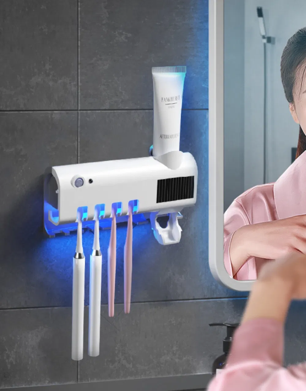 УФ-стерилизатор для зубных щеток с держателем