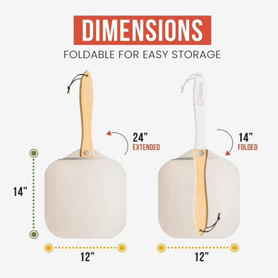 Aluminum Metal Pizza Peel Pizza Spatula Paddle Shovel