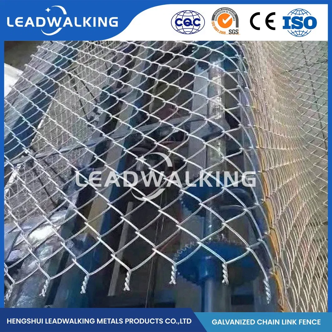 Leadwalking Chain Fence ODM Custom Plastic Chain Link Fence Suppliers China Mesh Leveling Construction Chain Link Fencing