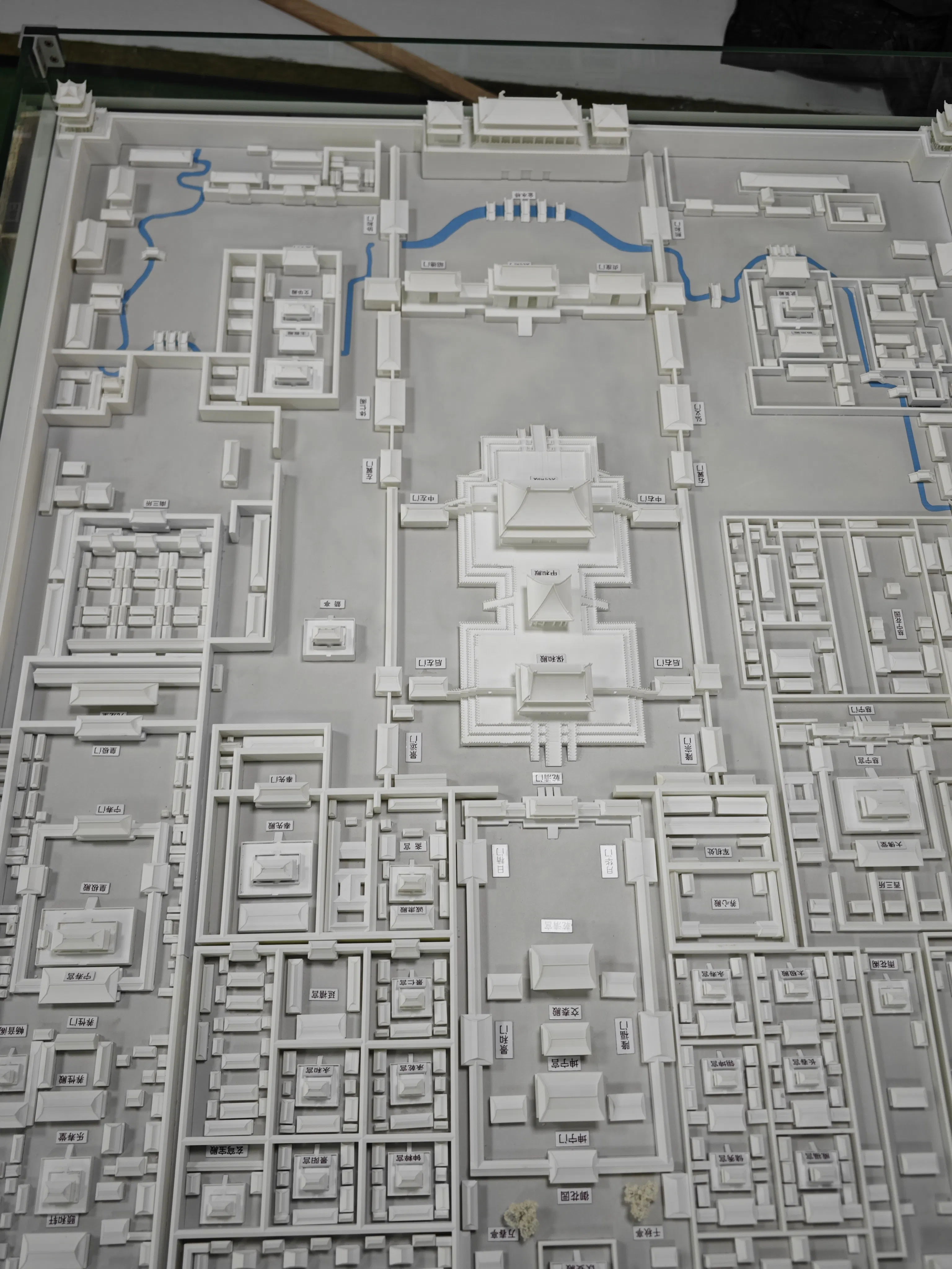 Handcrafted Ancient Architecture Sculpture for Exhibition Hall and Office Decor