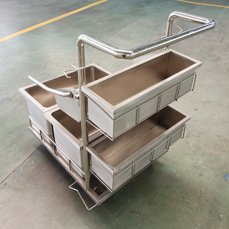 Cleanroom Autoclavable 2 Buckets Trolley