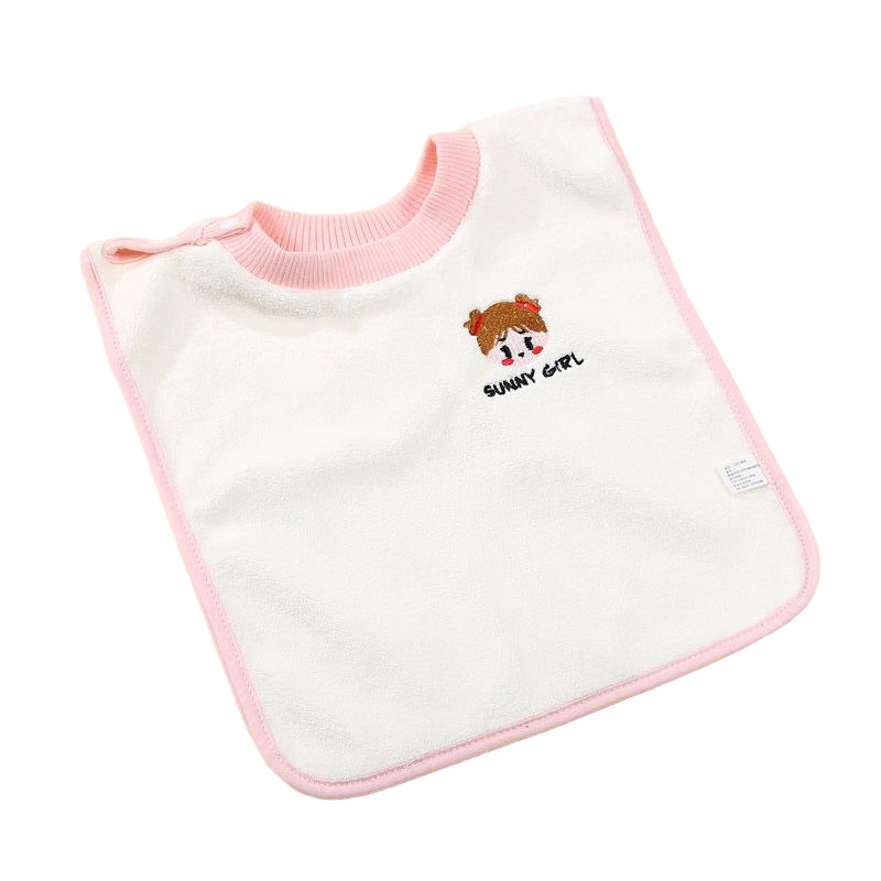 Ultra-Soft Coral Fleece Toddler Bib for Mess-Free Meals