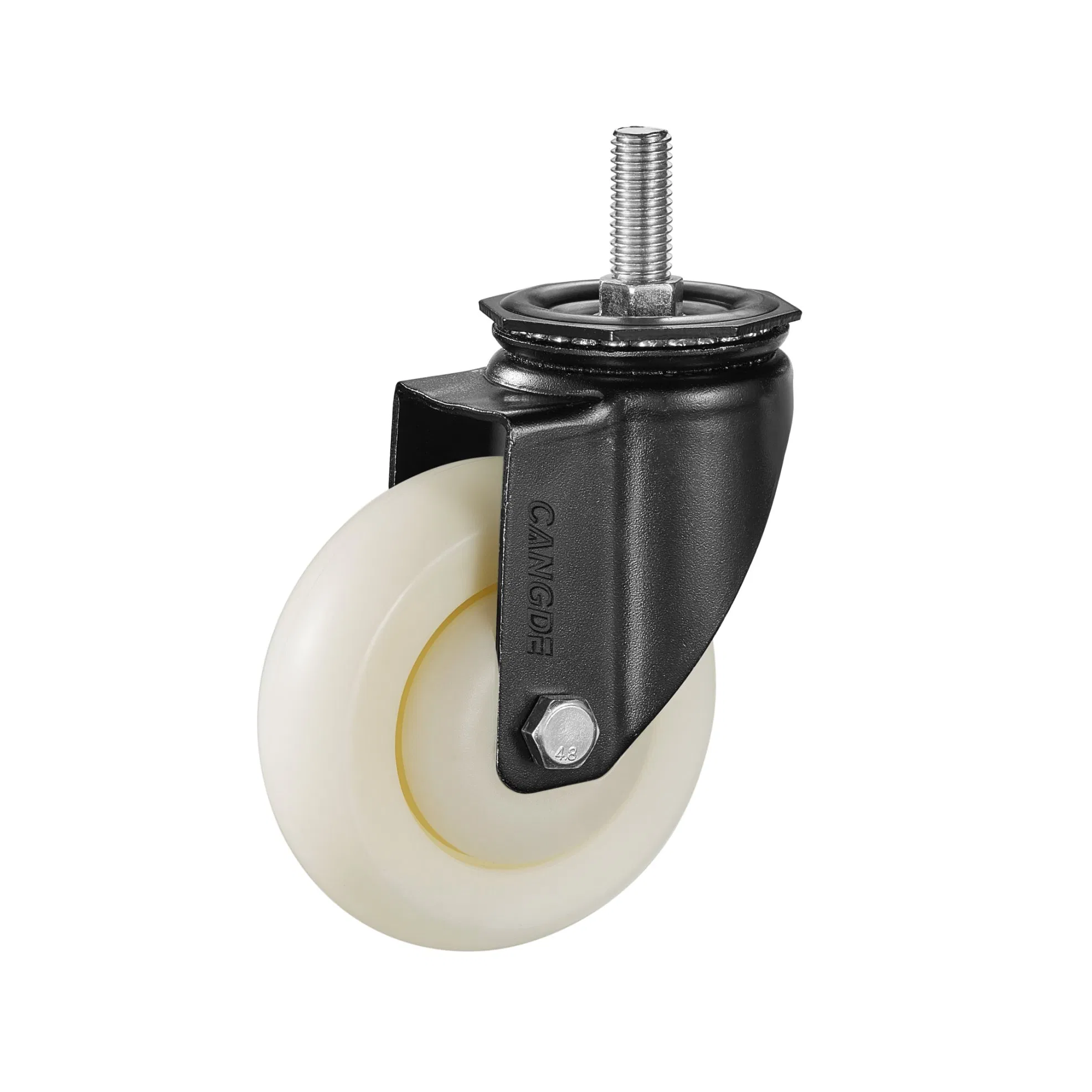 Caster Wheels Width 32mm for Industrial Trolley Hardware Tool, M12*330 Thread