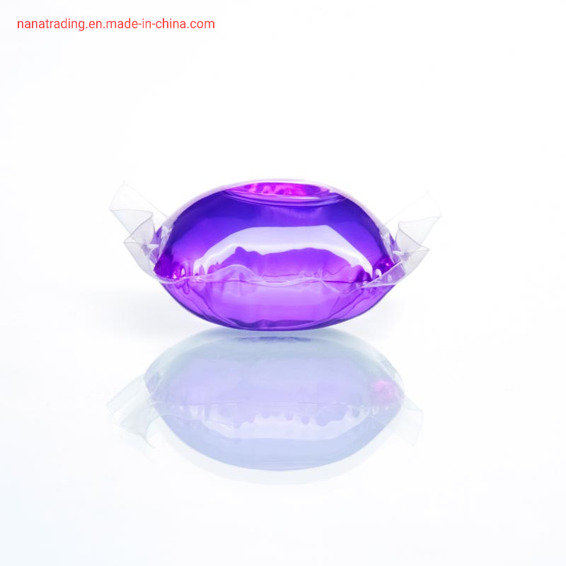 Sky Blue Color Capsule Shape Concentrated Liquid Laundry Pods Detergent for Home Cleaning