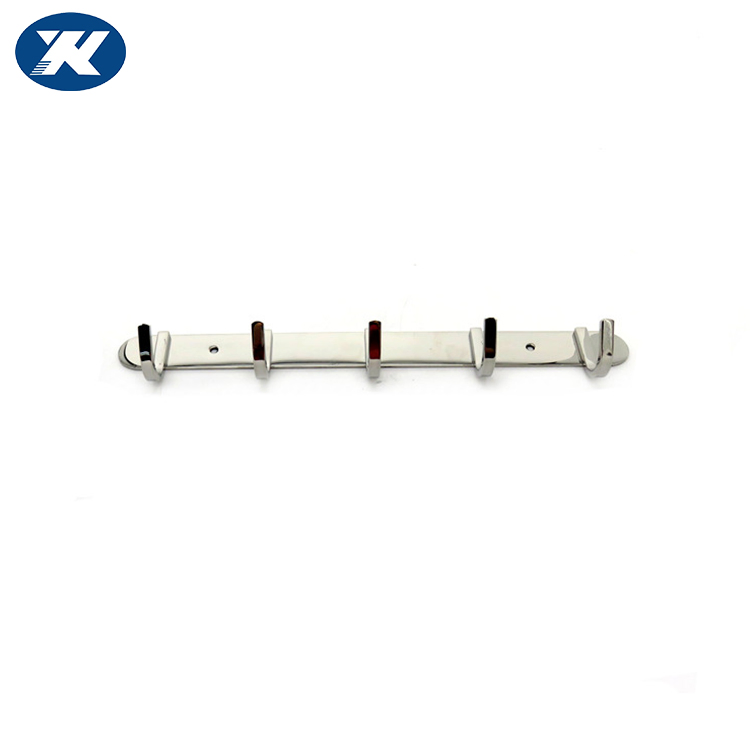 Настенные крючки для одежды 5 шт, нержавеющая сталь и дерево