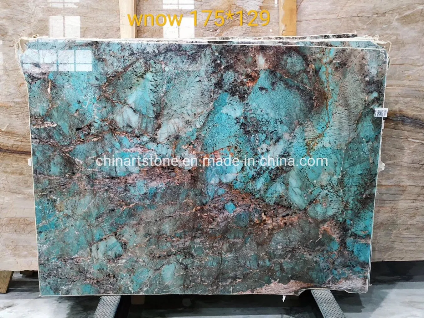 Luxury Green/Blue Stone Slab Semi-Precious Stone