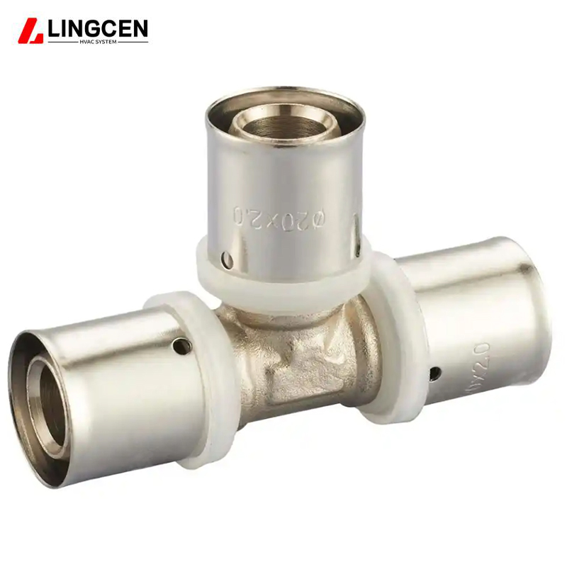 Brass Pex Al Pex Compression Press Pipe Fitting Union Connector Equal Coupling