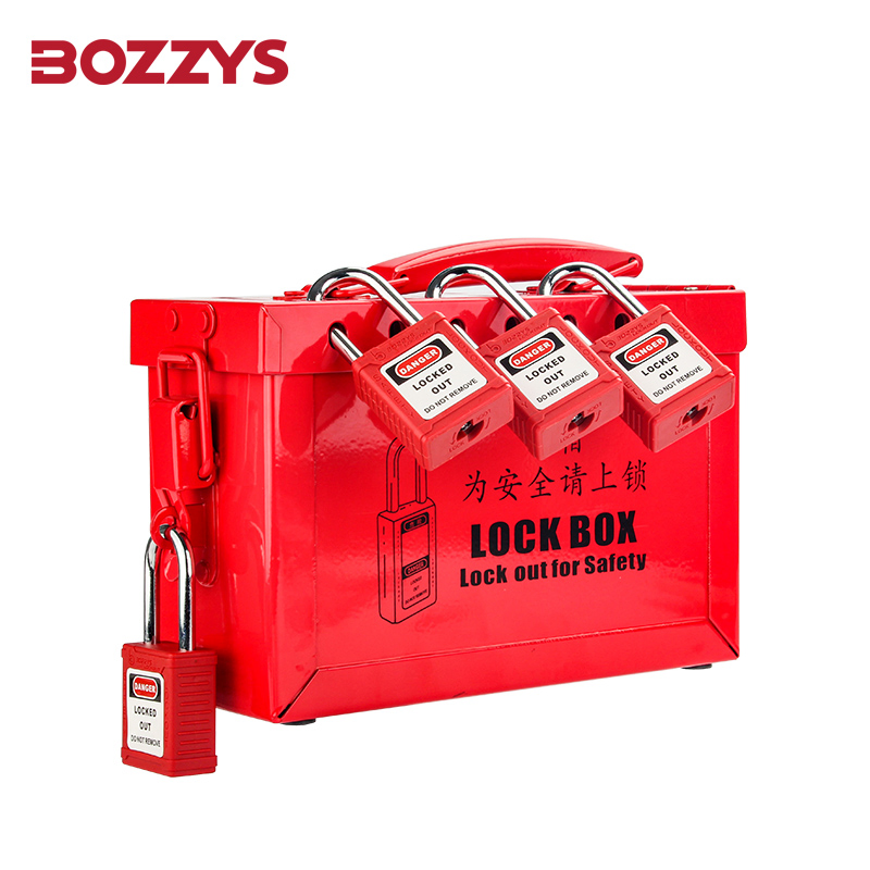 Safety Red Steel Lockout Kit/Box