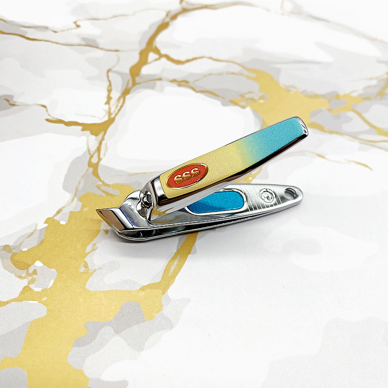 SSS 0751t-1 Gradient Color Nail Clippers Macron Color Nail Clippers Are Convenient for Oblique Mouth