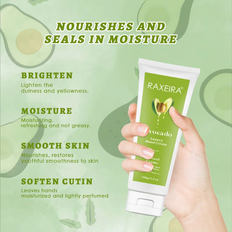 100% Natural Factory Wholesale Brightening Whitening Smooth Skina Avovado Luxury Hand Cream